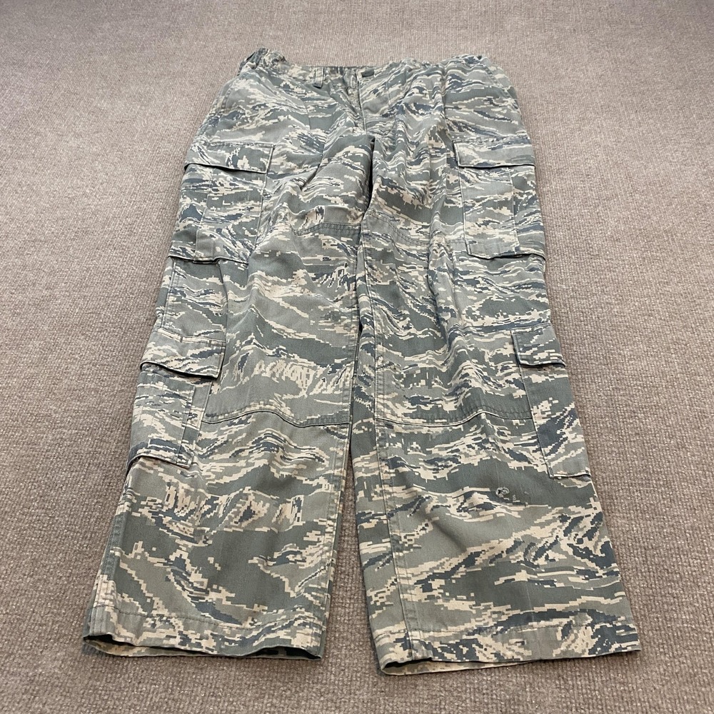 US Military Pants Mens 34x28 Green Digital Camo Cargo Army Pockets Utility